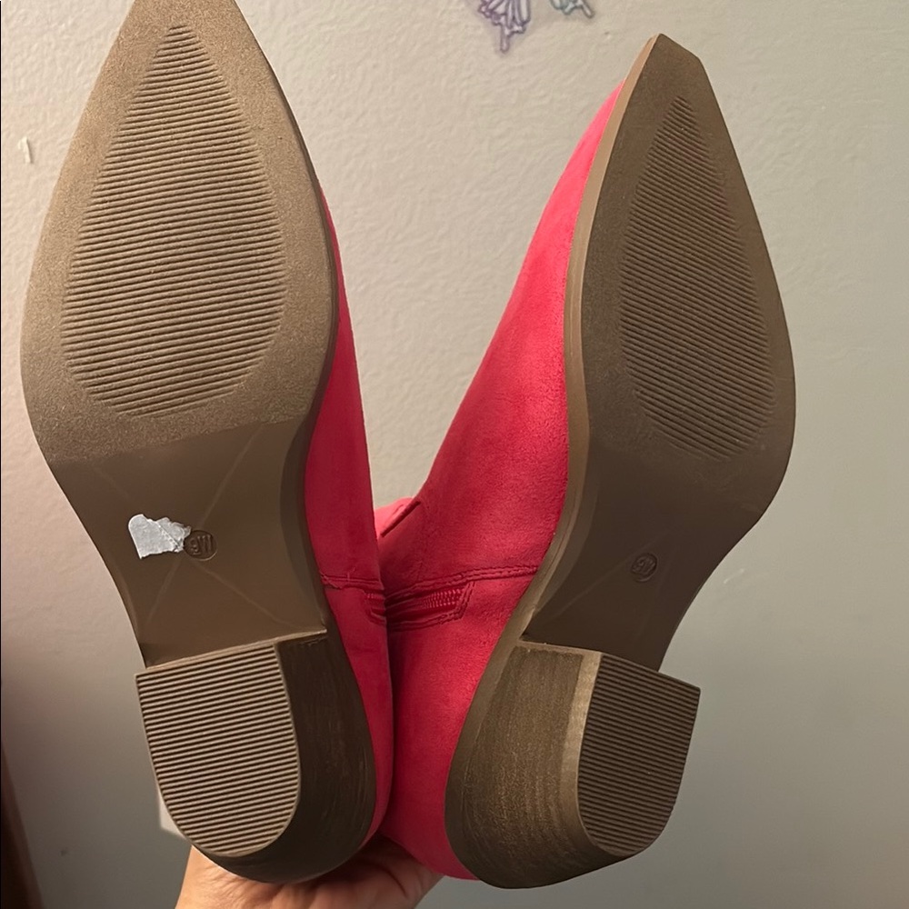 Vibrant Pink Tall Boots - Picture 9 of 13